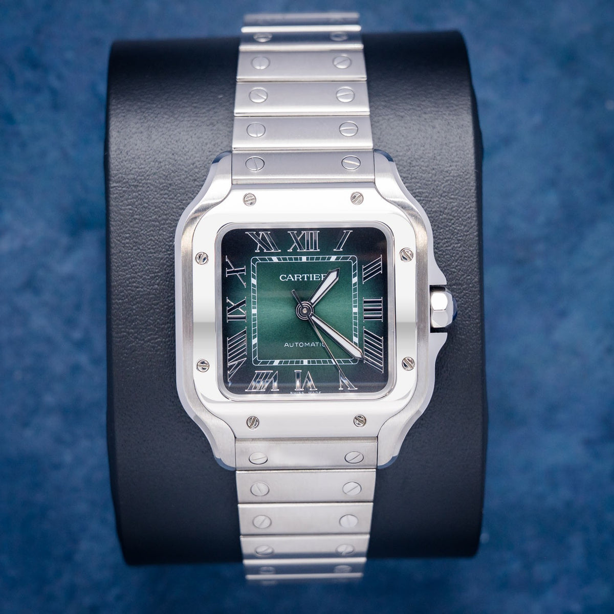 Cartier Santos WSSA0061 Santos Green Dial – front