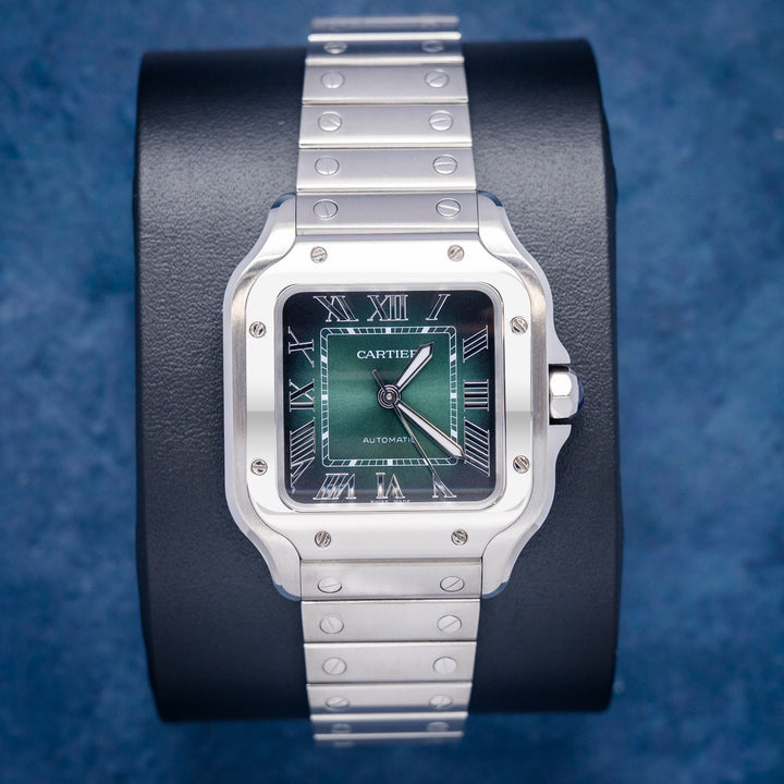 Cartier Santos WSSA0061 Santos Green Dial – front