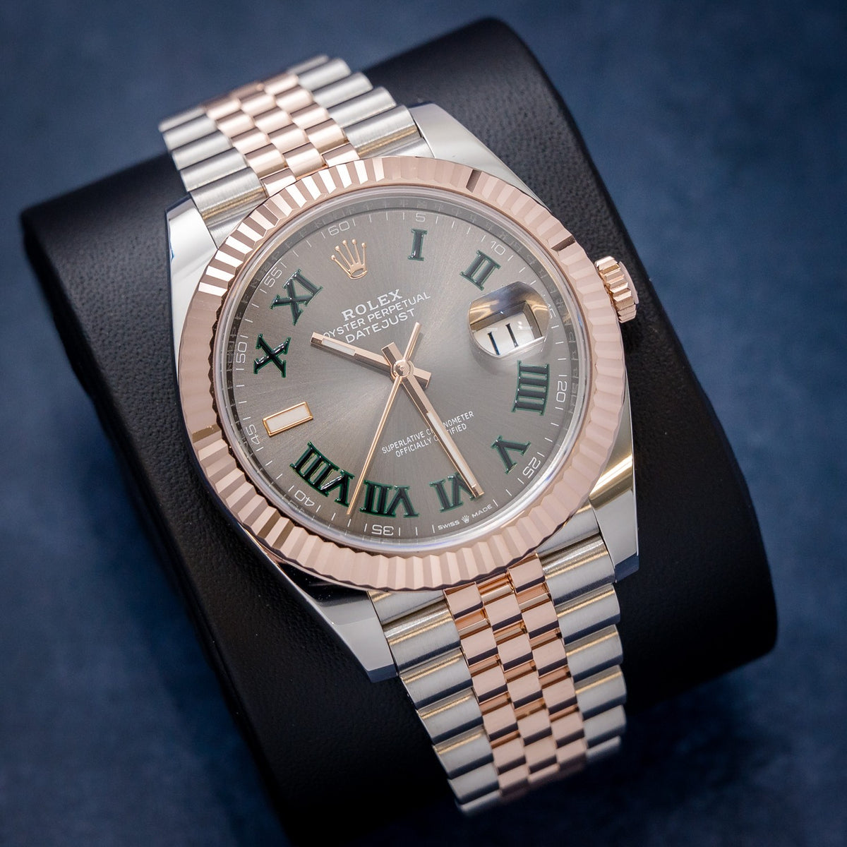 Rolex Datejust 126331 Steel & Rose Gold – dial close-up