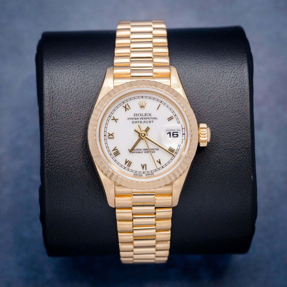 Rolex Datejust 69178 Yellow Gold Roman Dial – front