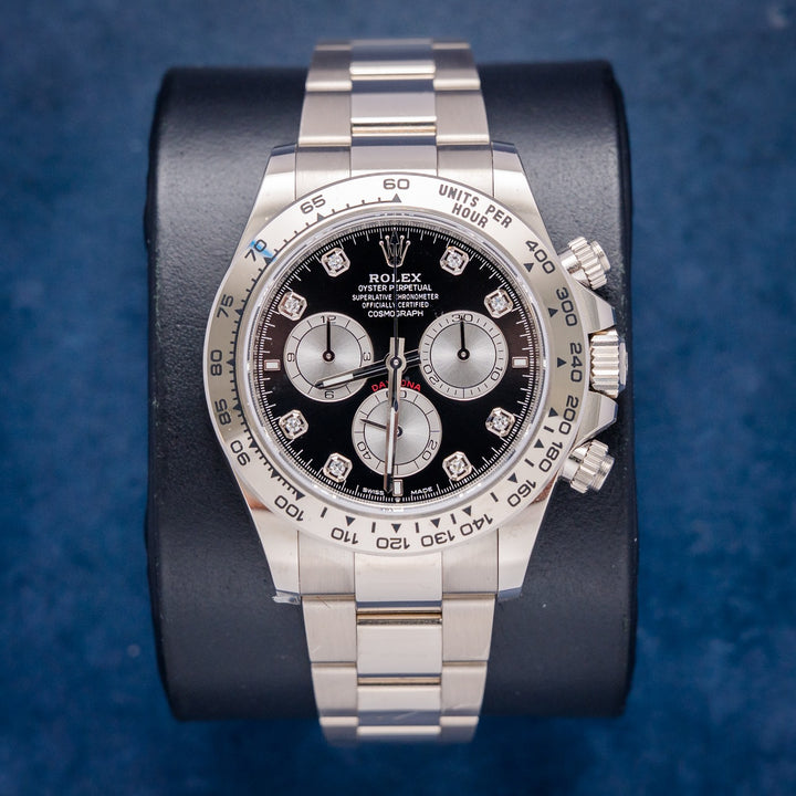 Rolex Daytona 126509 White Gold Black Diamond Dial – front