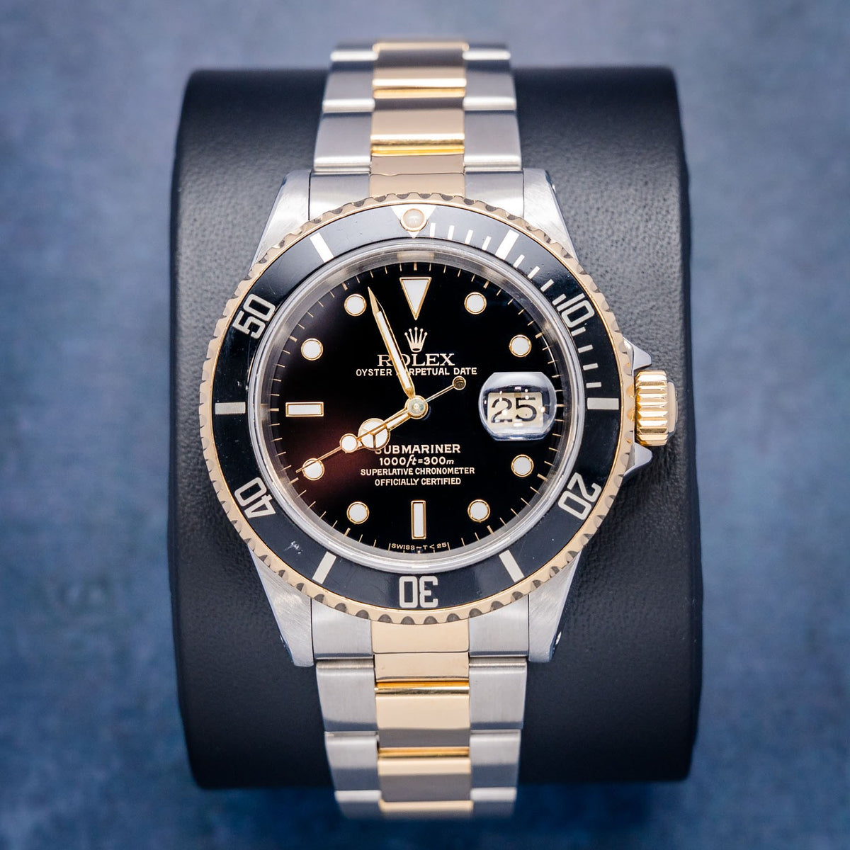 Rolex Submariner 16613 Steel & Yellow Gold Black Dial – front