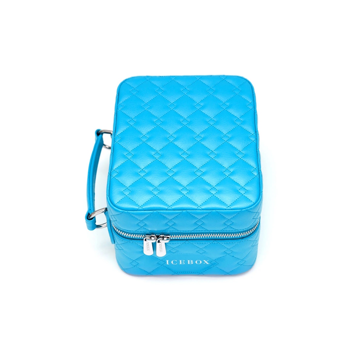Icebox Medium Traveler Case in blue, 4-watch capacity, detail view 3