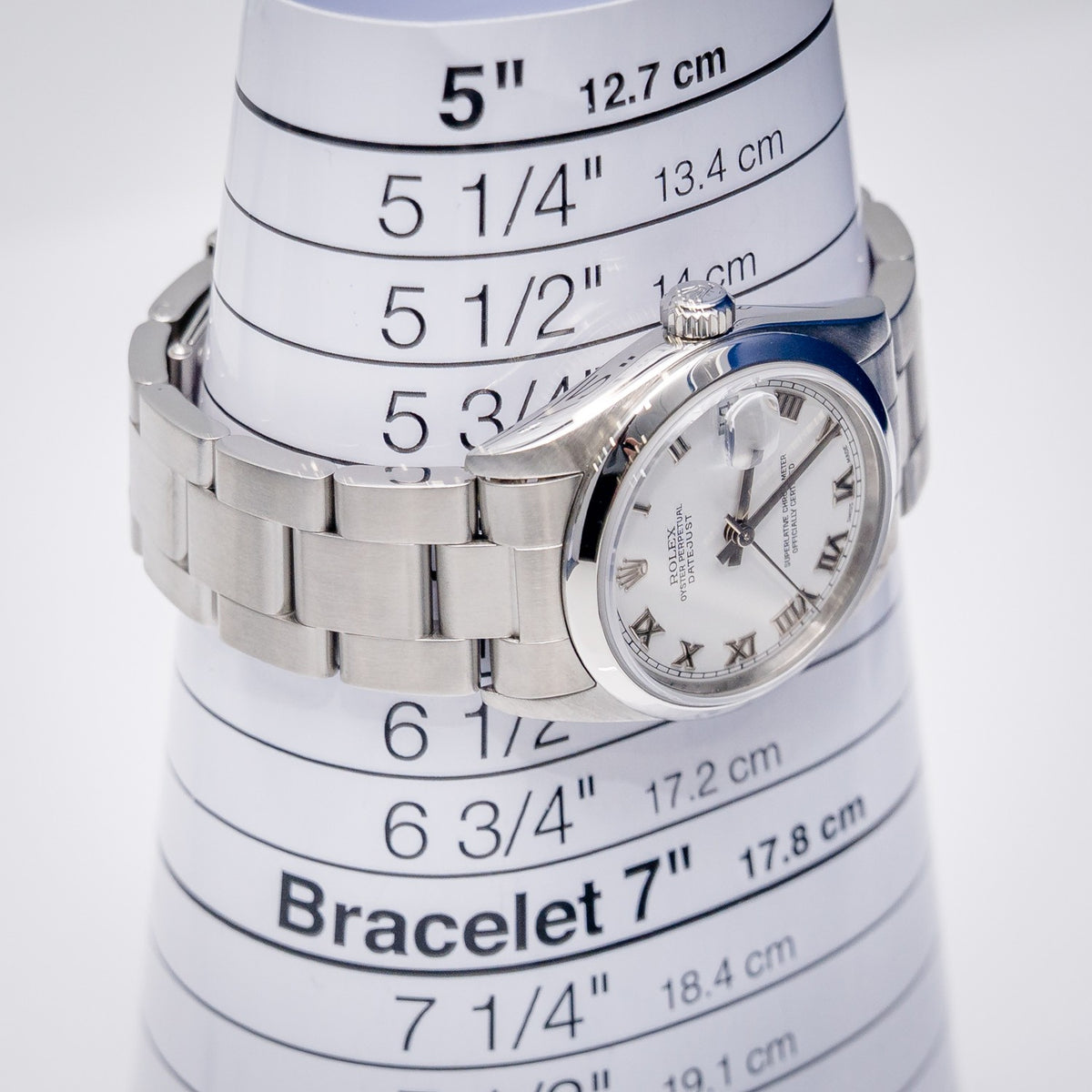Rolex Datejust 78240 Steel Roman Dial – detail