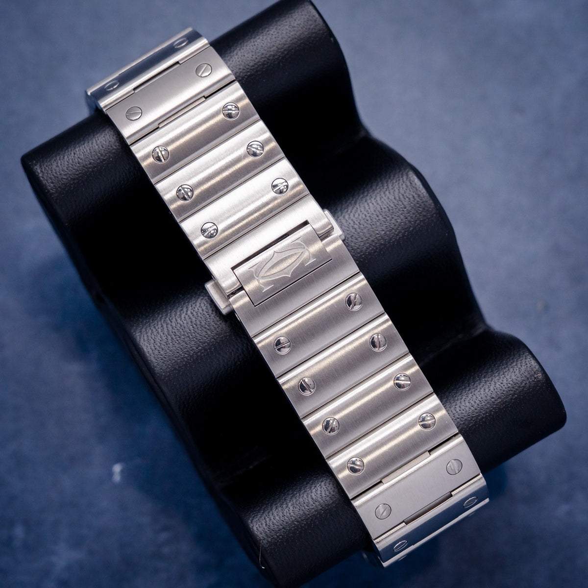 Cartier Santos Large WSSA0071 Blue Dial – clasp