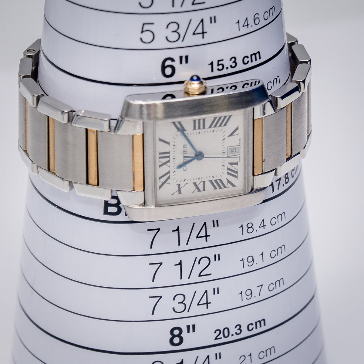 Cartier Tank Française Large W51005Q4 / 2302 Steel & Yellow Gold – box & papers