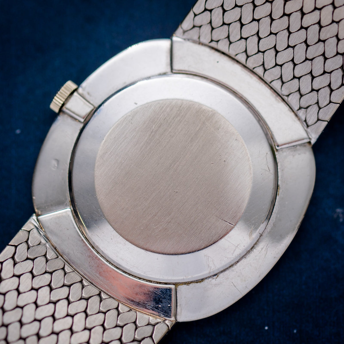 Patek Philippe Ellipse 3544 White Gold Blue Dial – side