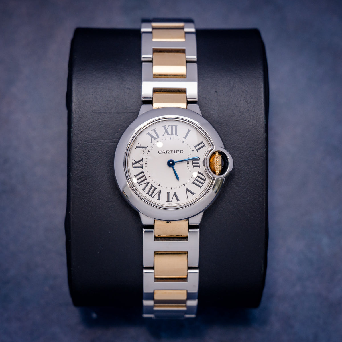 Cartier Ballon Bleu Quartz 3009 Steel & Yellow Gold Roman Dial – front
