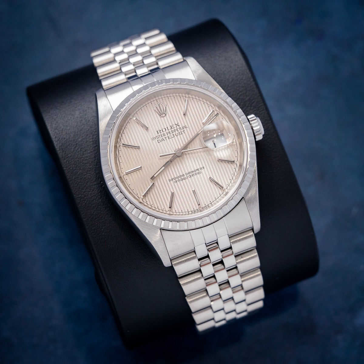Rolex Datejust 16220 Steel – dial close-up