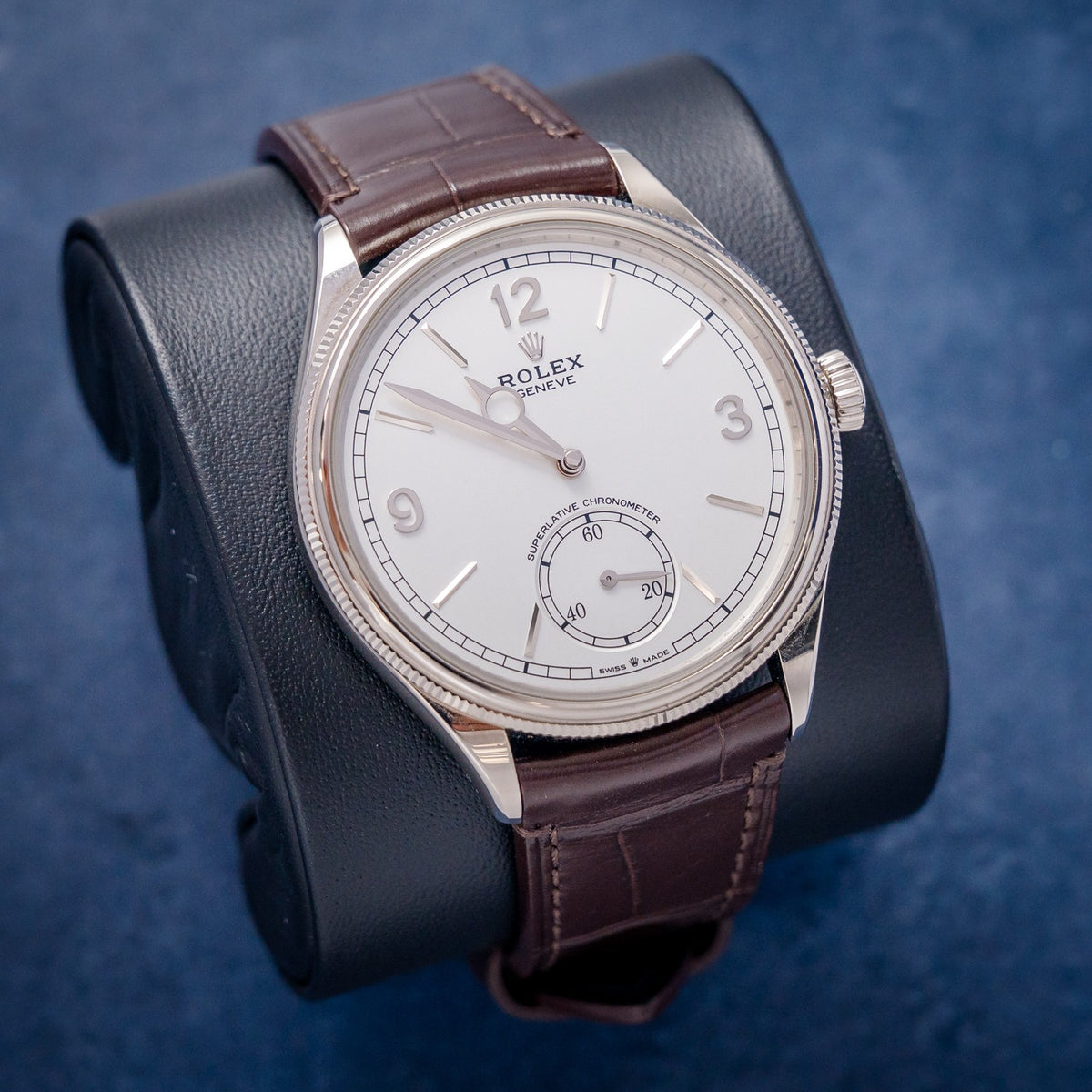 Rolex 1908 52509 White Gold – dial close-up