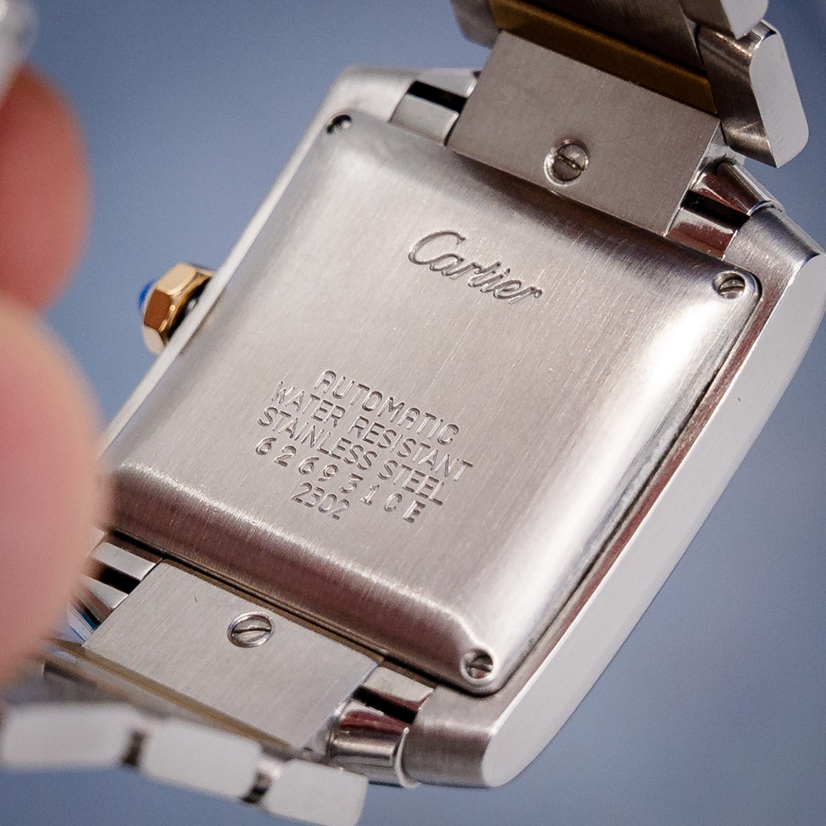 Cartier Tank Française Large W51005Q4 / 2302 Steel & Yellow Gold – bracelet