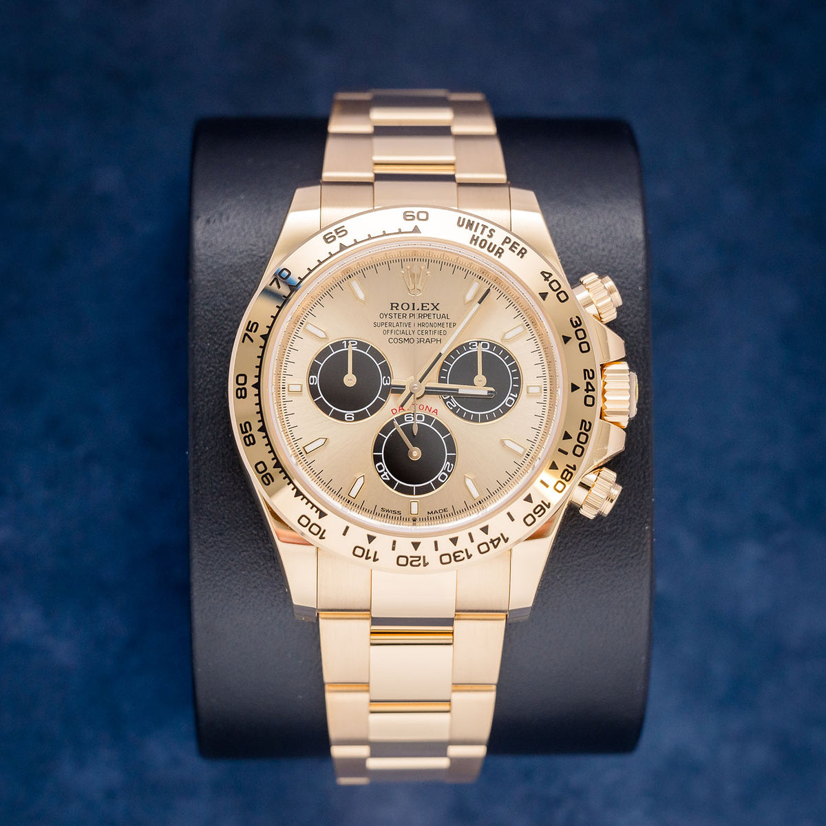 Rolex Daytona 126508 Yellow Gold Yellow Gold Champagne Dial – front
