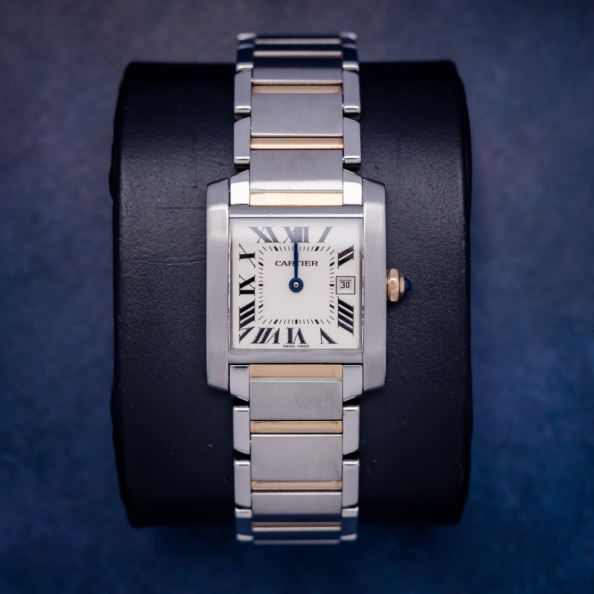 Cartier Tank Française Medium 2465 Steel & Yellow Gold – front
