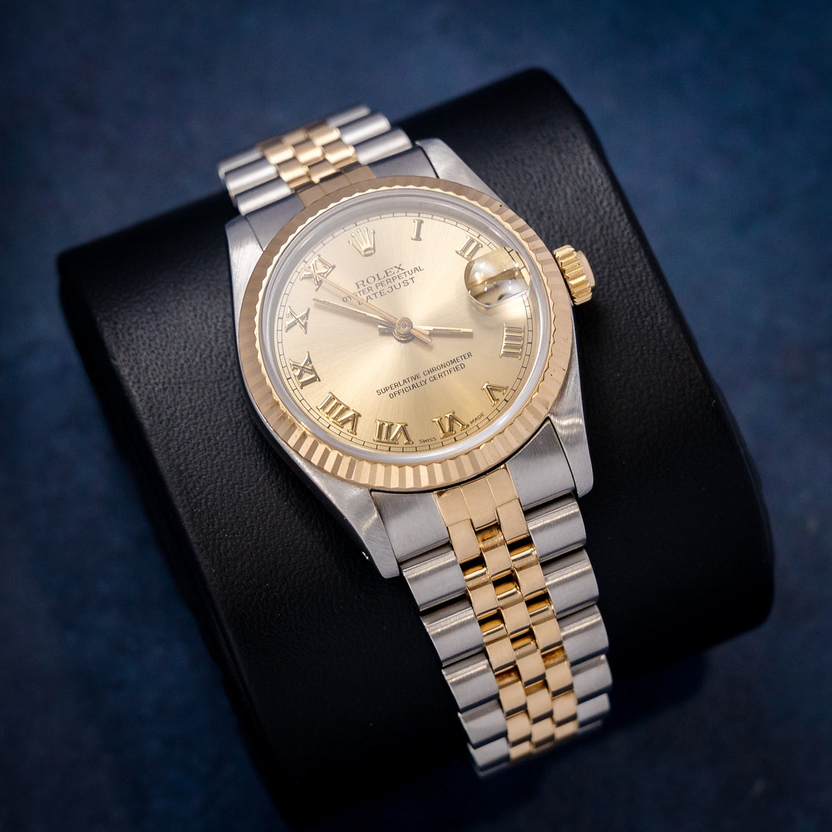 Rolex Datejust 68273 Steel & Yellow Gold – dial close-up