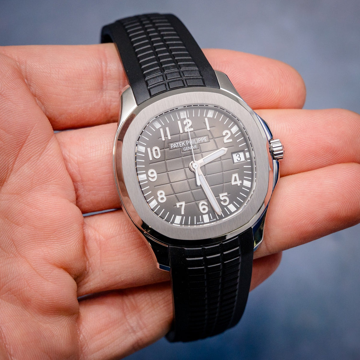 Patek Philippe Nautilus 5167A Steel – dial close-up
