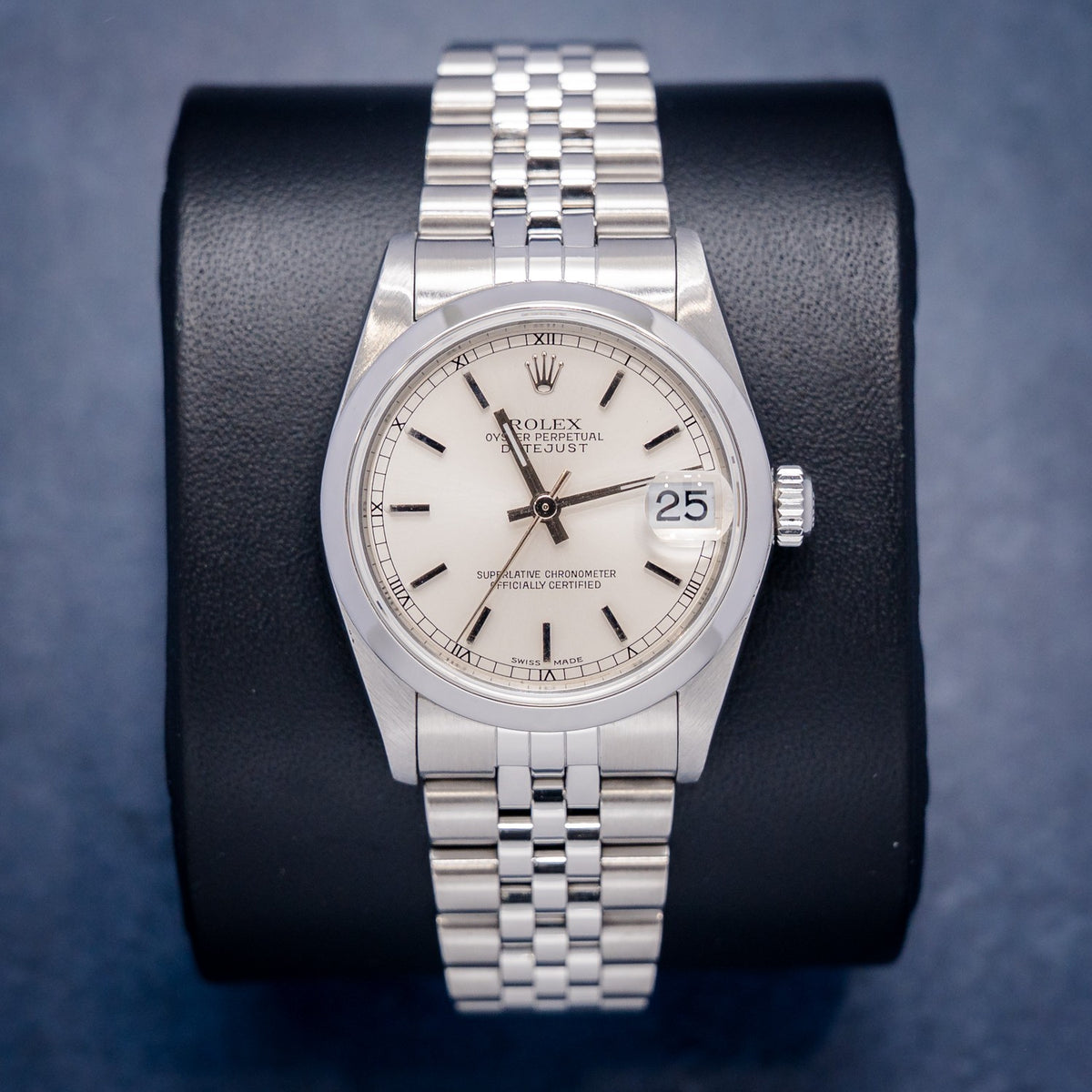 Rolex Datejust 78240 Silver Stick Dial – front