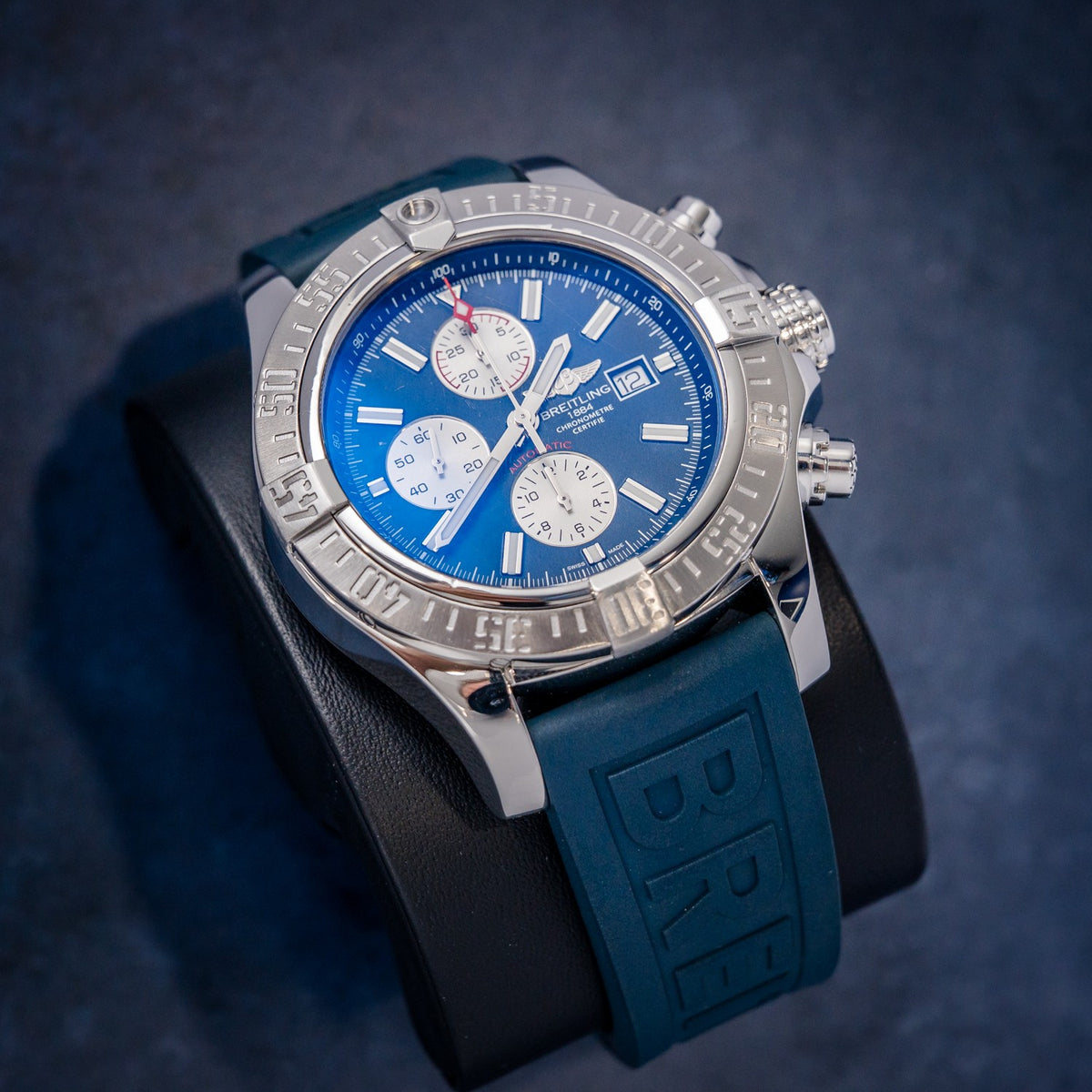 Breitling Super Avenger A13371 Steel Navy Dial – caseback