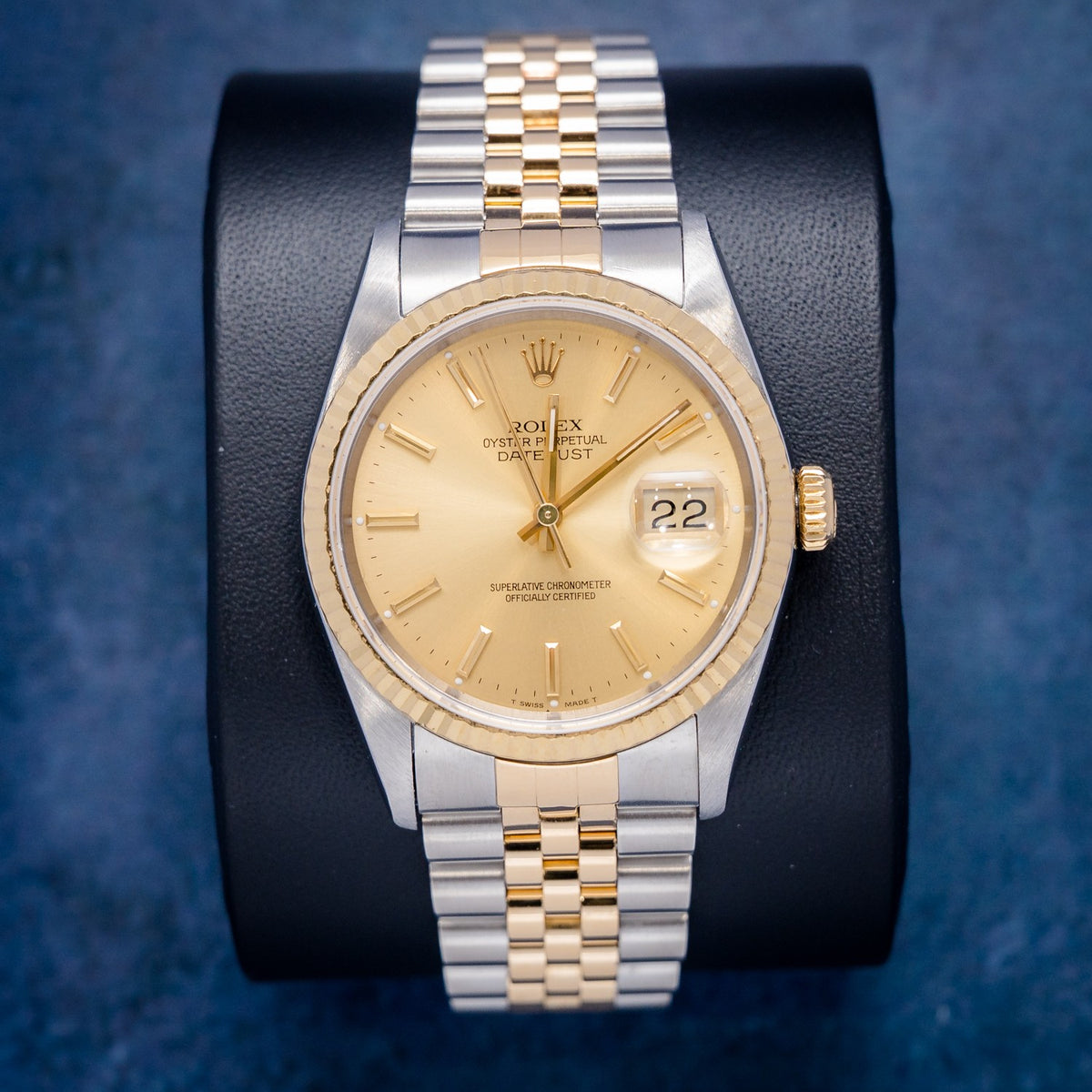 Rolex Datejust 16233 Steel & Yellow Gold – front