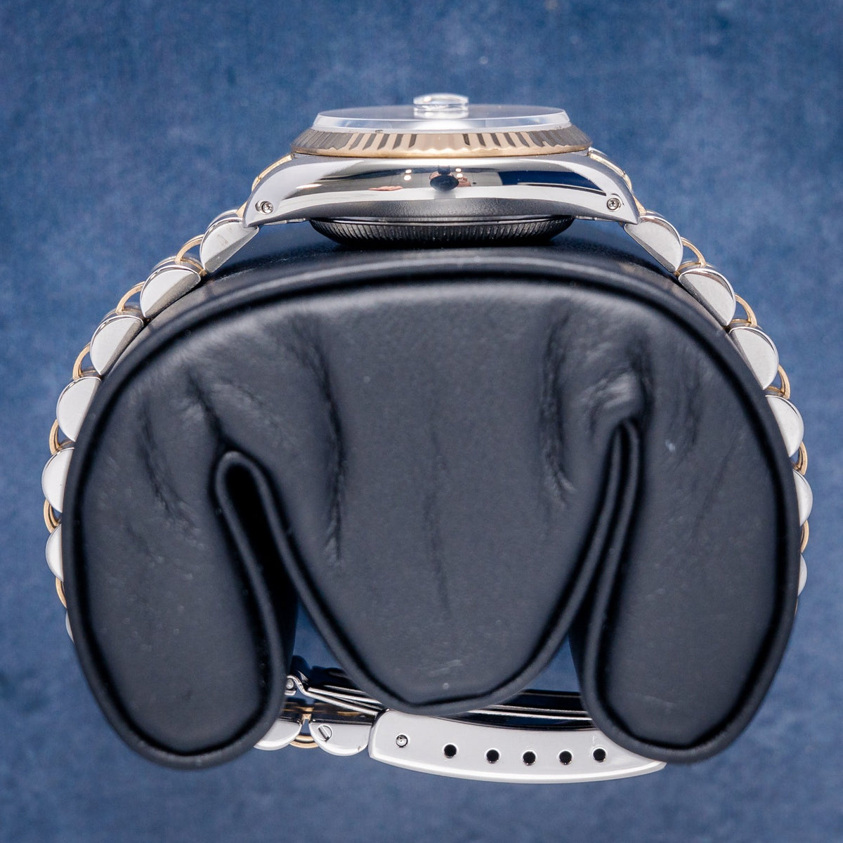 Rolex Datejust 69173 Steel & Yellow Gold Blue Jubilee Dial – caseback