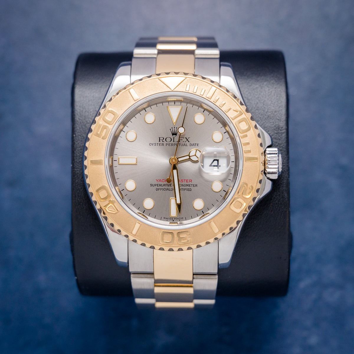 Rolex Yacht-Master 16623 Steel & Yellow Gold Grey Dial – front