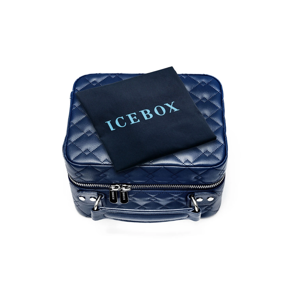 Icebox Medium Traveler Case in navy, 4-watch capacity, detail view 7