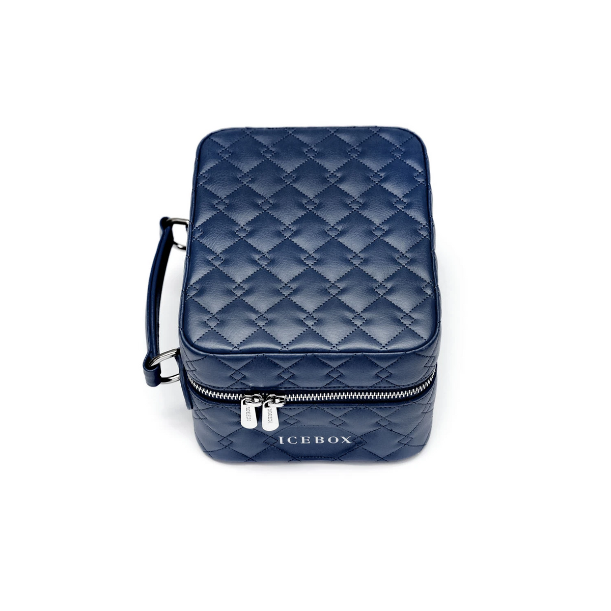 Icebox Medium Traveler Case in navy, 4-watch capacity, detail view 3